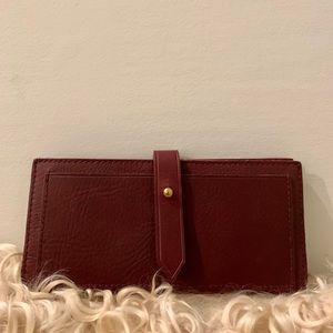 “The Post” Wallet by Madewell in Burgundy